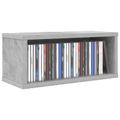 vidaXL Roh na skladovanie CD Betónovo sivá 40 x 17 x 17 cm