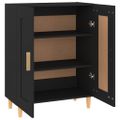 vidaXL Komoda čierna 69,5x34x90 cm spracované drevo