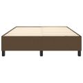 vidaXL Posteľný rám s boxspringom tmavohnedá 140x190 cm látka