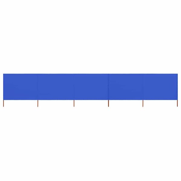 vidaXL 5-panelová zábrana proti vetru látková 600x120 cm azúrovo-modrá