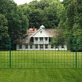vidaXL Euro plot, oceľ 20x1,2 m, zelený