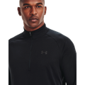 Pánske Tričko Tech 2.0 1/2 Zip Black - Under Armour, veľkosť XL, veľkosť oblečenia XL