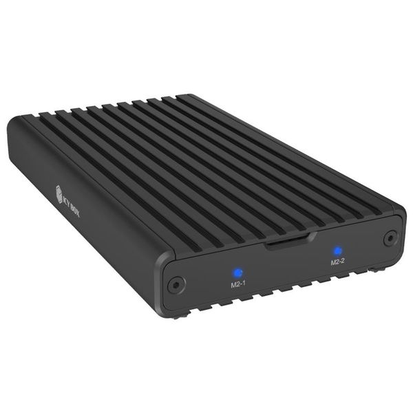 RAIDSONIC ICY Externý box 2x M.2 NVMe, USB-C