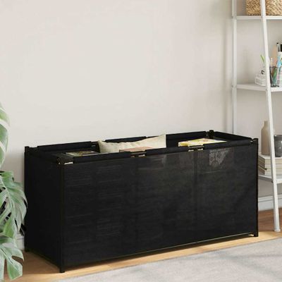 vidaXL Úložný box, čierny 105x34,5x45 cm, látka