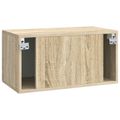 vidaXL Nástenná TV skrinka 59,5 x 31 x 30 cm Dub sonoma