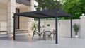 Bioklimatická pergola G21 Austin 4x4 m, antracitová hliníková