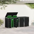 vidaXL Úložisko kontajnera na odpad for 4 Bins 240L Nehrdzavejúca oceľ
