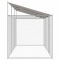 vidaXL Klietka pre psa s strechou Strieborná 600 x 200 x 256 cm
