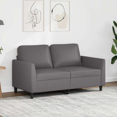 vidaXL 2-miestna pohovka sivá 120 cm umelá koža