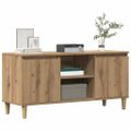 vidaXL TV skrinka dub artisan 102x35x50 cm spracované drevo