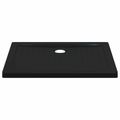 vidaXL Sprchová základná vanička s bodkami 90 x 70 x 4 cm ABS Čierna