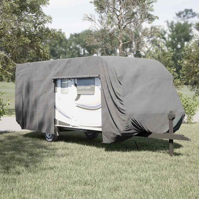 vidaXL Poťah na karavan sivý 732x250x220 cm netkaná textília