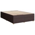 vidaXL Posteľ boxspring s matracom Tmavohnedá 140 x 190 cm Látka