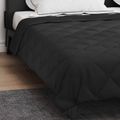 vidaXL Letná prikrývka 240 x 260 cm Leto 200 gsm Čierny