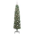 vidaXL Umelý vianočný stromček Zelená 180 cm PVC, oceľ a plast
