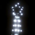 vidaXL LED vianočný stromček 363 LED studená biela 182 cm