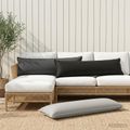 vidaXL Poťah na podložku 2 ks HOUTEN Čierna 40 x 145 cm Polyester