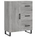 vidaXL Vysoká skrinka sivý dub sonoma 69,5x34x180 cm spracované drevo