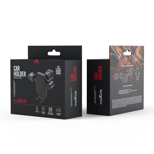 Maxlife MXCH-05 Black držiak do auta na ventilačnú mriežku, čierna (OEM0002413)
