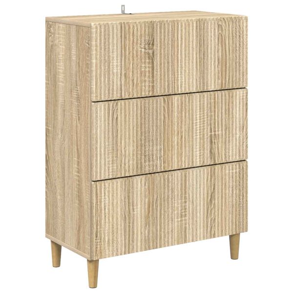 vidaXL Zásuvkový kabinet Dub sonoma 66 x 34,5 x 90 cm Kompozitné drevo