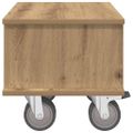 vidaXL TV stolík 37 x 35 x 35 cm Remeselný dub Kompozitné drevo