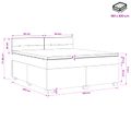 vidaXL Posteľ boxspring s matracom Tmavozelená 180 x 200 cm Zamat