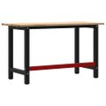 vidaXL Pracovný stôl 140x60x81,5 cm Dub z masívneho dreva