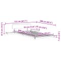 vidaXL Rám postele s čelnou doskou s úložiskom Hnedá 90 x 200 cm drevo