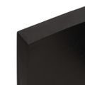 vidaXL Stolová doska tmavohnedá 60x50x(2-6) cm ošetrený masív hrany