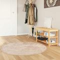 vidaXL Behúň MARSA Béžová 120 x 120 cm Polyester a PVC