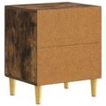 vidaXL Nočný stolík Dymový dub 43 x 34,5 x 50 cm Kompozitné drevo