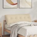 vidaXL Poduška na chrbát Krémová 140 x 19 x 50 cm látka