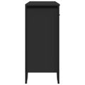 vidaXL Komoda čierna 97x32,5x74,5 cm kompozitné drevo