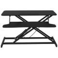 VidaXL Nastaviteľný pracovný stôl 90x40x(13-50) cm oceľ a sprac. drevo