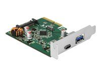 USB adaptér - PCIe 3.0 x4 nízky profil - USB-C 3.1 Gen 2 x 1 + USB 3.1 Gen 2 x 1
