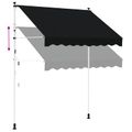 vidaXL Ručná skladacia markíza Čierna 350 cm