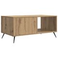 vidaXL Konferenčný stolík Dub artisan 90 x 50 x 40 cm Kompozitné drevo