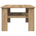 vidaXL Konferenčný stolík Artisan Dub 60x60x42 cm Konštrukčné drevo