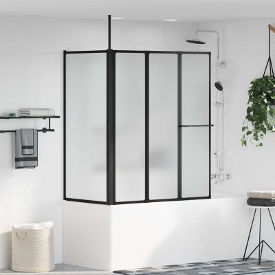 vidaXL Sprchová zástena Biela 120 x 70 x 137 cm Hliník