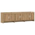vidaXL TV skrinka 168 x 33 x 47 cm Dub artisan Kompozitné drevo