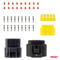 Sada elektrických konektorov vodotesných 10 PIN 2,2 mm AMiO-04351