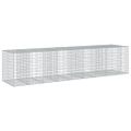 vidaXL Gabiónový kôš s krytom 450x100x100 cm pozinkované železo