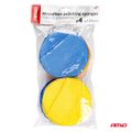 Sada kulatých leštidel z mikrovlákna s kapsou na prsty 4x125 mm AMiO-02905