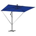 vidaXL Slnečník 294 x 200 x 270 cm Polyester a hliník Azurblue