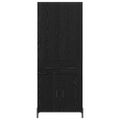 vidaXL Highboard Čierny dub 69,5 x 34 x 180 cm Kompozitné drevo