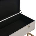 vidaXL Lavica s úložným priestorom 105 cm, sivá, zamat