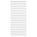 vidaXL Zebra roleta biela 105x200 cm šírka látky 100,9cm polyester