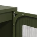 VidaXL Príborník Olive Green 36x39x107 cm Oceľ valcovaná za studena