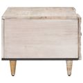 vidaXL Konferenčný stolík Biela 100 x 54 x 40 cm Masívne mango drevo