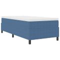 vidaXL Posteľ s pružinovým rámom Modrá a biela 100 x 200 cm